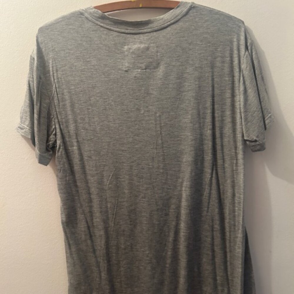Free People x Understated Leather Heart & Soul AUSTIN Heather Gray Oversized Tee - Picture 14 of 16